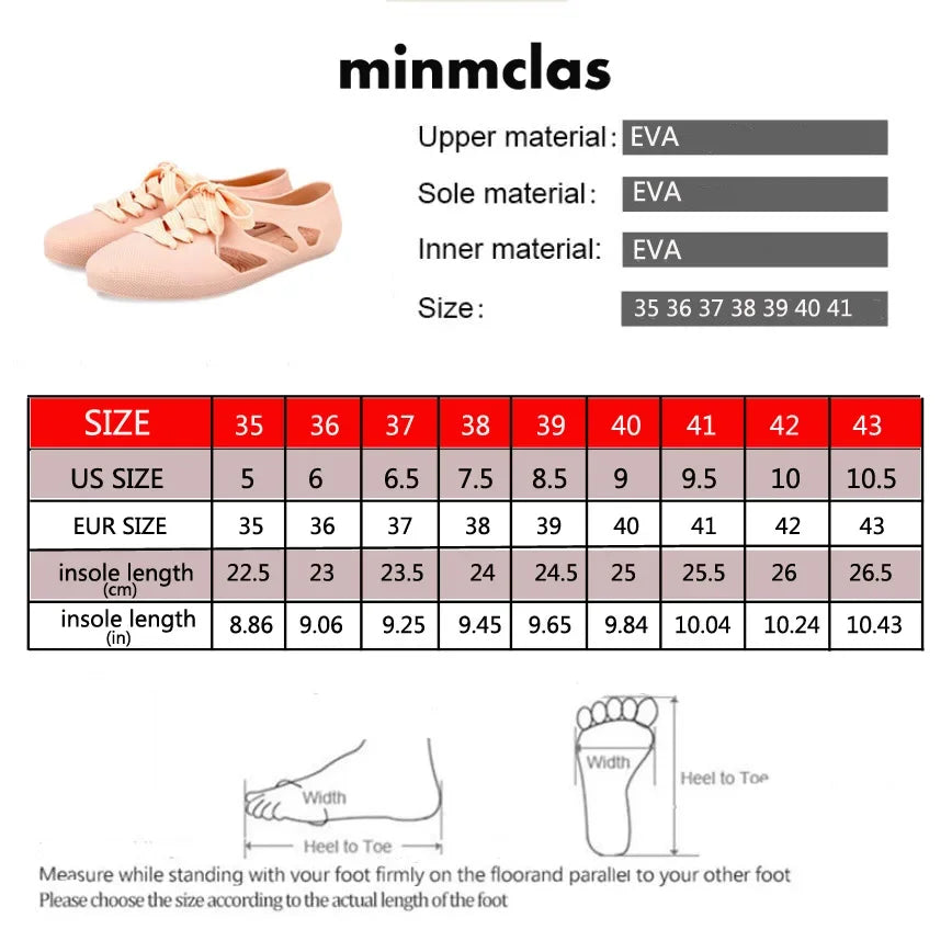 Sandalias Minmclas nuevas para niña con mensajes, zapatos de playa con suela transpirable, zapatos de gelatina, sandalias de plástico con vendaje para estudiantes, sandalias para mujer