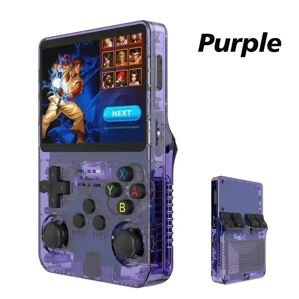 Consola de juegos portátil R36s de código abierto con Linux, pantalla IPS de 3,5 pulgadas, reproductor de vídeo portátil de 128 GB, regalo de Navidad