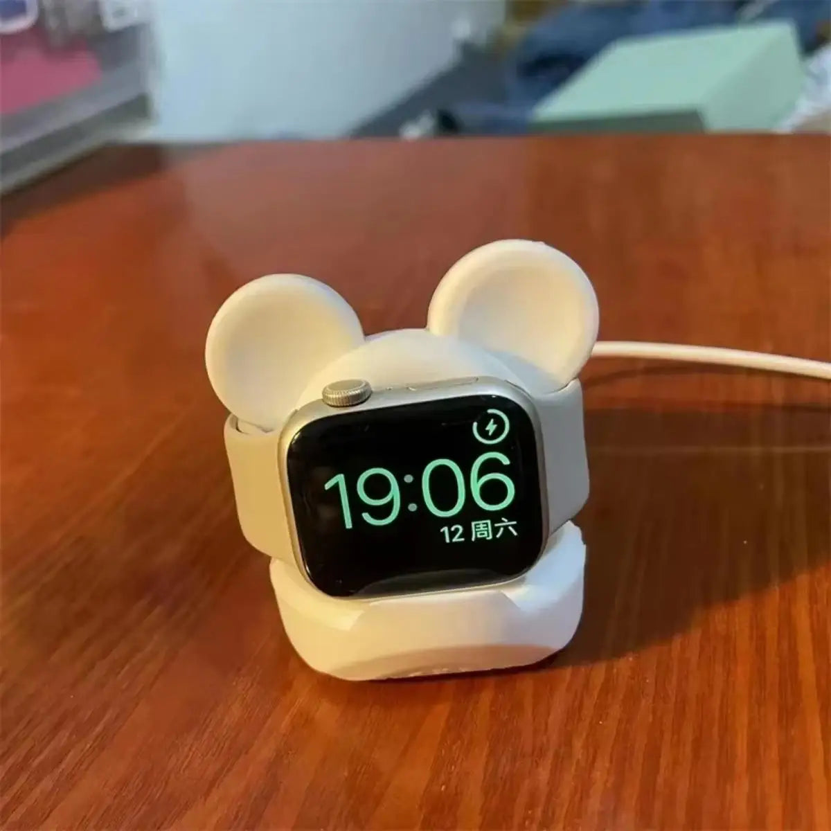 Soporte de carga para Apple Watch Series 10, 9, 8, 7, 6, SE, 5, 4, iWatch de silicona de 46 mm, 45 mm, 44 mm, 42 mm, 41 mm y 40 mm.
