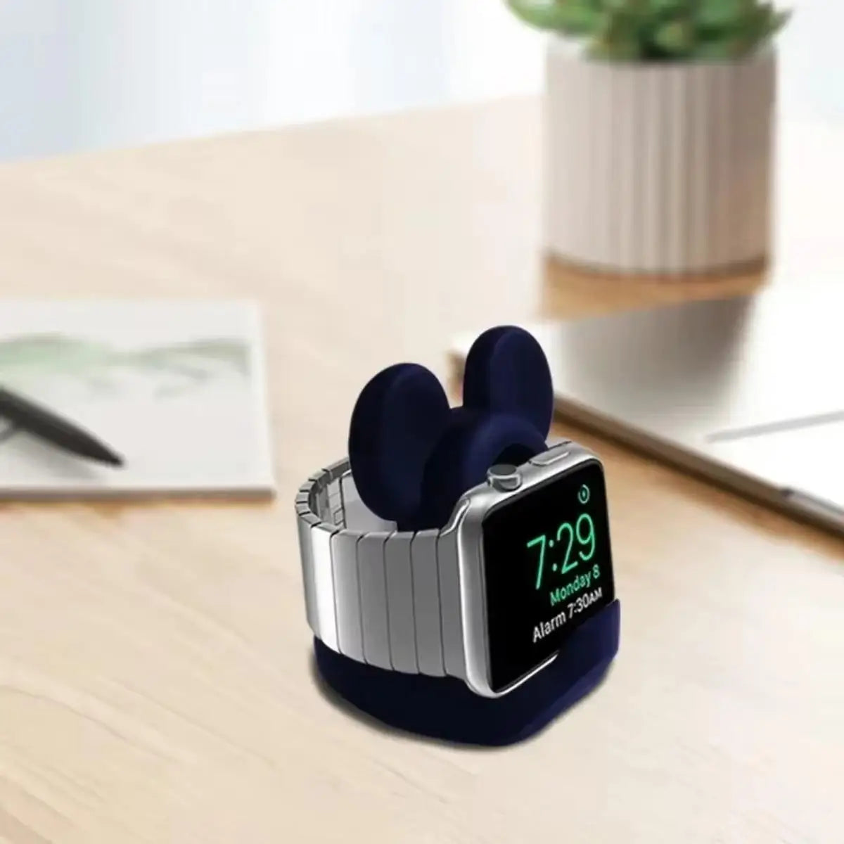 Soporte de carga para Apple Watch Series 10, 9, 8, 7, 6, SE, 5, 4, iWatch de silicona de 46 mm, 45 mm, 44 mm, 42 mm, 41 mm y 40 mm.