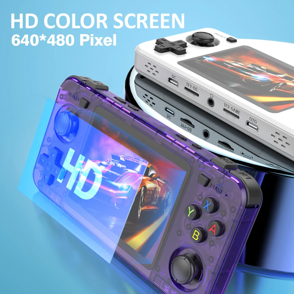 Consola portátil retro BOYHOM R36H, sistema Linux de código abierto, consolas de juegos clásicas, reproductor de video portátil con pantalla IPS de 3,5 pulgadas