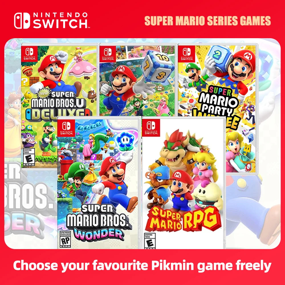 Mario Strikers Battle League Super Mario RPG Party Jamboree Ofertas de tarjetas de juego para Nintendo Switch Mario Party Superstars Tennis Aces