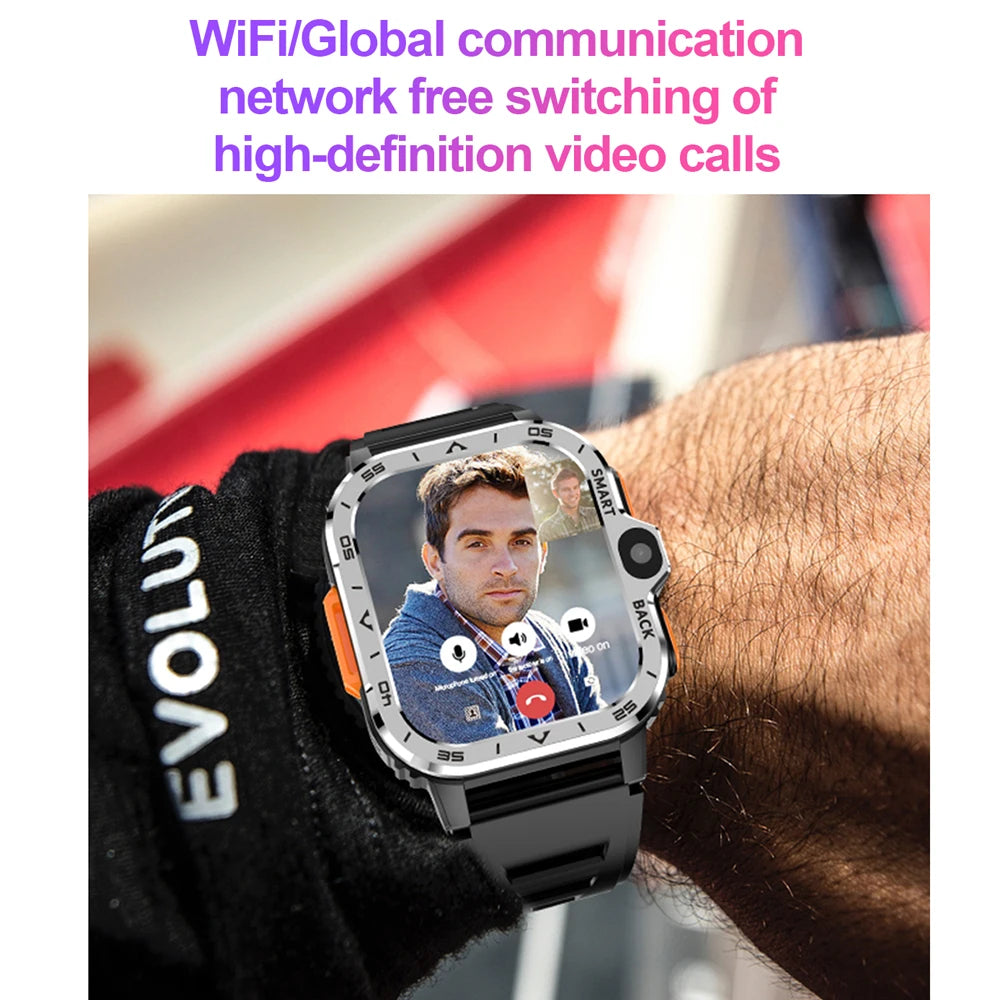 Reloj inteligente Valdus PGD Android para hombre, GPS, 16 GB/64 GB de ROM, almacenamiento HD, cámara dual, NFC, tarjeta SIM 2G y 4G, WIFI, acceso rápido a Internet inalámbrico.
