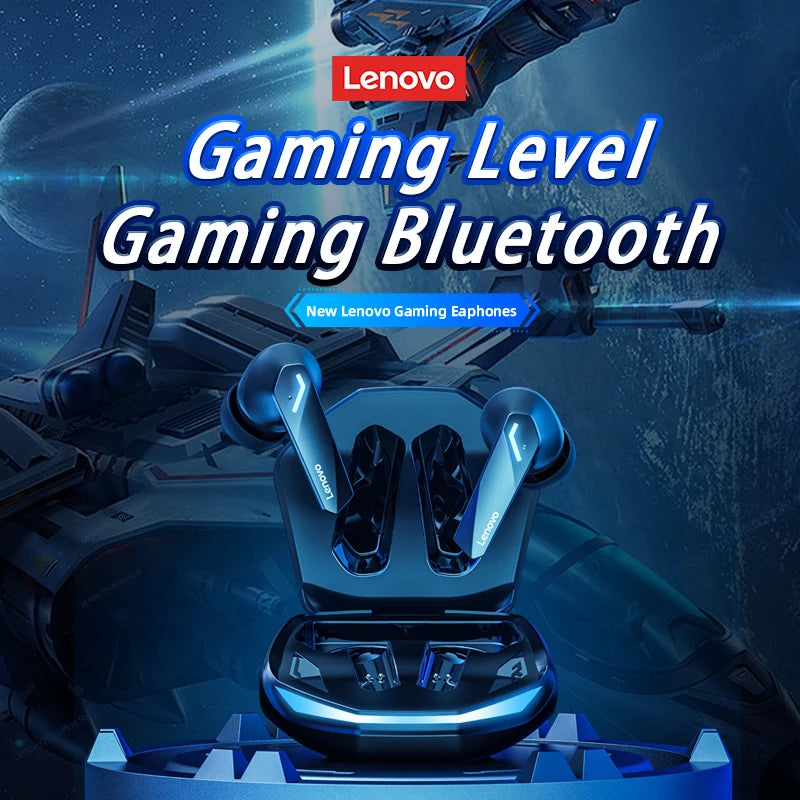 Auriculares inalámbricos originales Lenovo GM2 Pro 5.3 con Bluetooth, baja latencia, llamadas HD, modo dual, para juegos y micrófono.