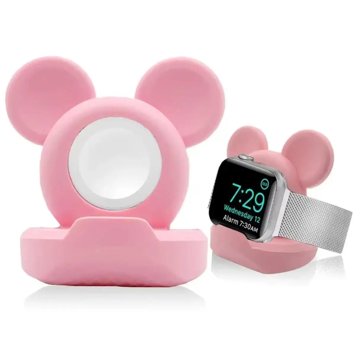 Soporte de carga para Apple Watch Series 10, 9, 8, 7, 6, SE, 5, 4, iWatch de silicona de 46 mm, 45 mm, 44 mm, 42 mm, 41 mm y 40 mm.