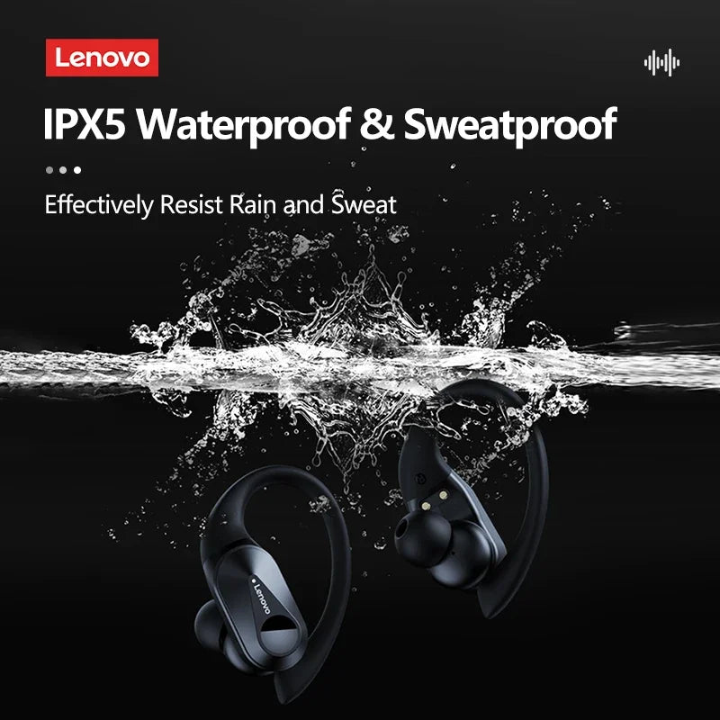 Auriculares originales Lenovo LP75 TWS Bluetooth V5.3, inalámbricos, con pantalla digital LED, reducción de ruido, resistentes al agua, nuevos.