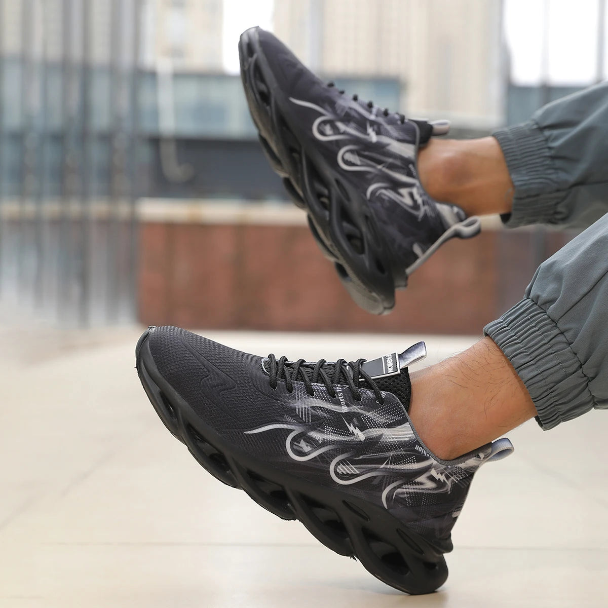 Zapatillas de running unisex 2025 para hombre y mujer, ligeras, de malla, transpirables, cómodas, planas y suaves, con cordones, para verano