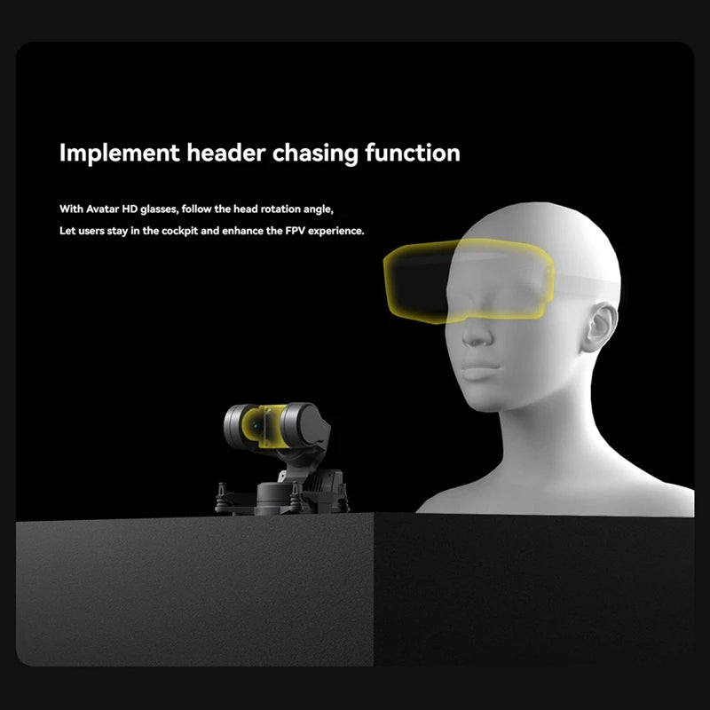GM3 FPV Camera Gimbal 3-Axis FPV Head Tracking Compatible With Avatar HD Goggles For 19MM Camera FPV Drone