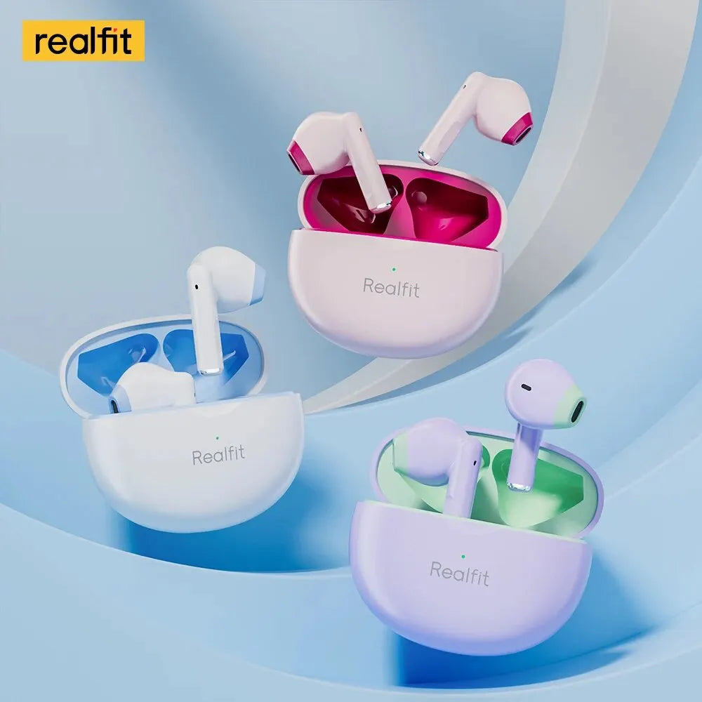 Auriculares Bluetooth Realfit F2, excelente calidad HIFI, TWS, inalámbricos, venta al por mayor para realme xiaomi
