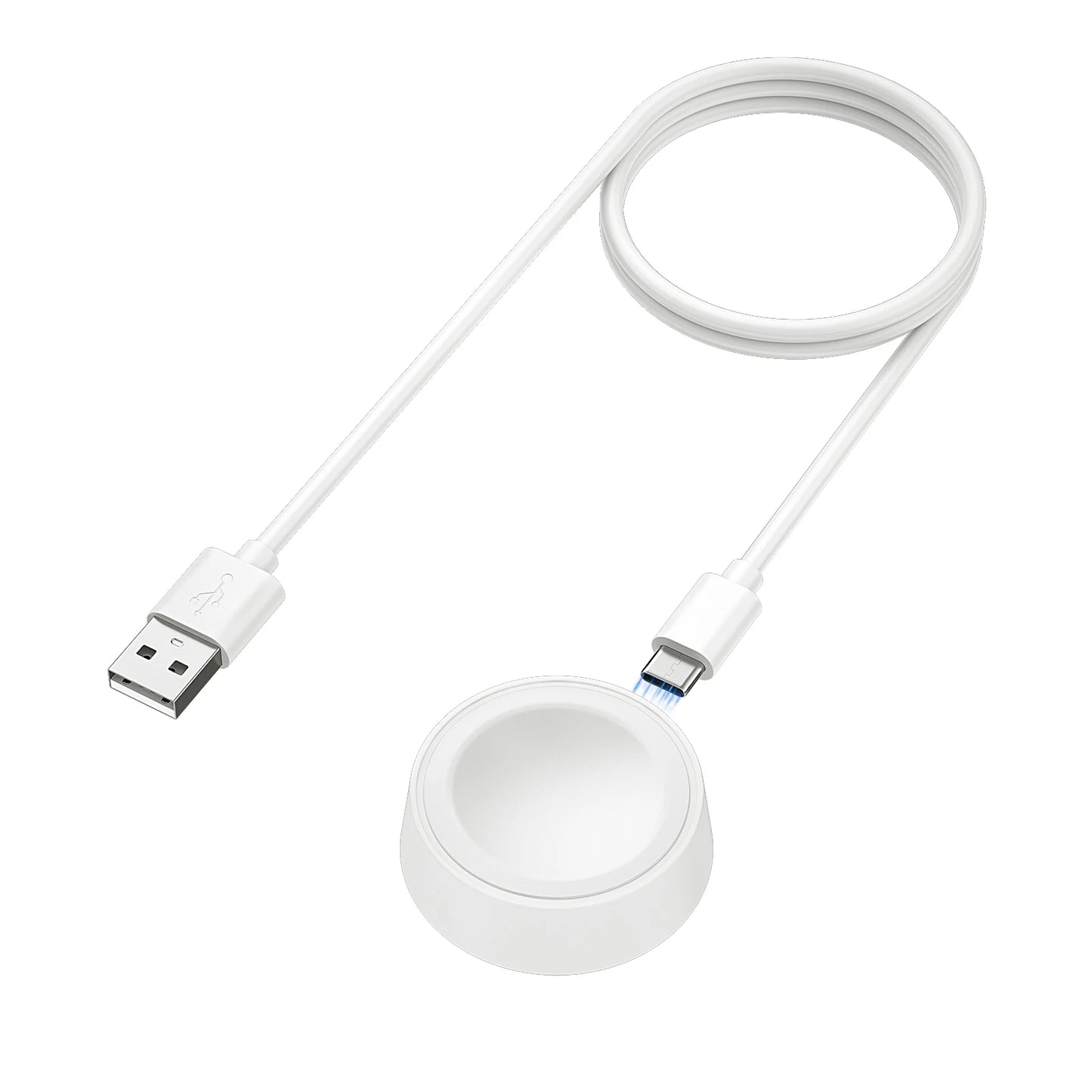 Cargador de reloj de un solo cabezal para Samsung Galaxy Watch 7/6/5/4 (40/44 mm) Base de carga para Galaxy Watch 4/6 Classic (42/46 mm, 43/47 mm)