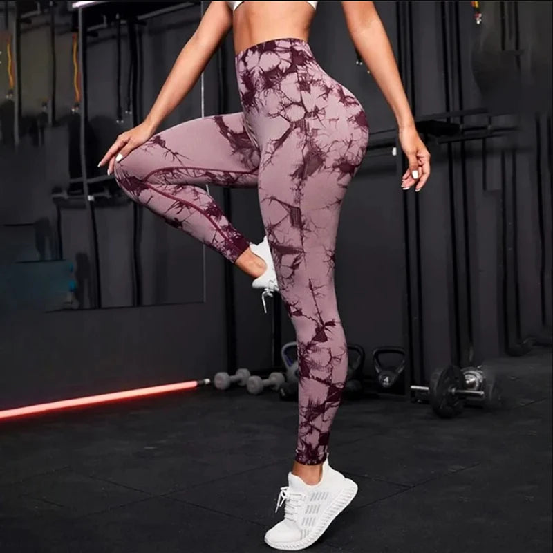 Pantalones de yoga para mujer, mallas deportivas sin costuras, cintura alta, push up, para entrenamiento físico, ropa de gimnasio