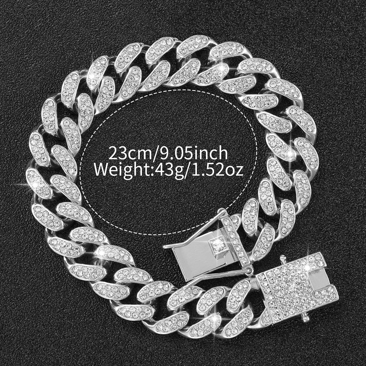 2PCS/Set Unisex Watch Fashion Diamond Men Watches Silver Stainless Steel Band Women's Quartz Watch Bracelet Set