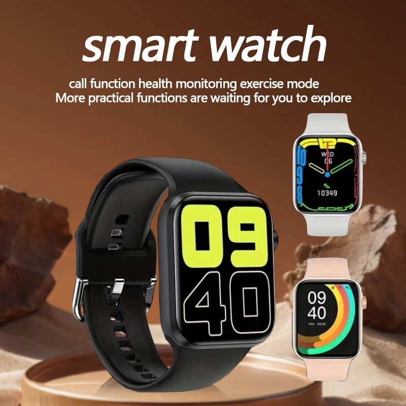 Reloj inteligente T168 con llamadas inalámbricas, respuesta de llamadas, pantalla táctil, deportivo y de fitness, para hombres y mujeres.