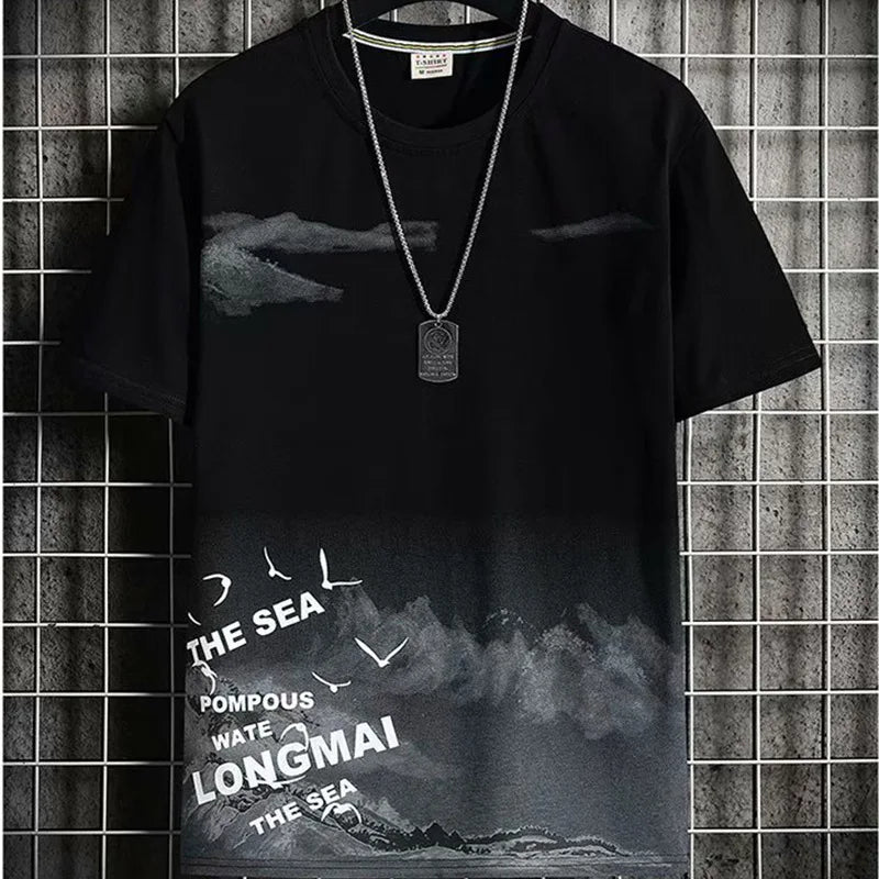 Trajes de moda para hombre, conjunto de pantalones cortos de verano para hombre, ropa de gimnasio, camiseta de manga corta para estudiante, conjunto de 2 piezas, chándales, ropa informal para hombre.
