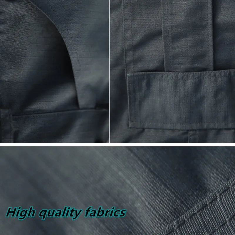 Pantalones tácticos militares de verano para hombre, informales, resistentes al desgaste, con múltiples bolsillos, de secado rápido, para senderismo y trabajo al aire libre.