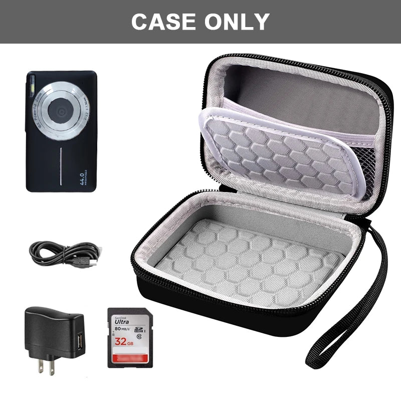 Estuche de transporte y protección para cámara digital AbergBest de 21 megapíxeles y 2,7" LCD, recargable, HD, Kodak Pixpro y Canon.