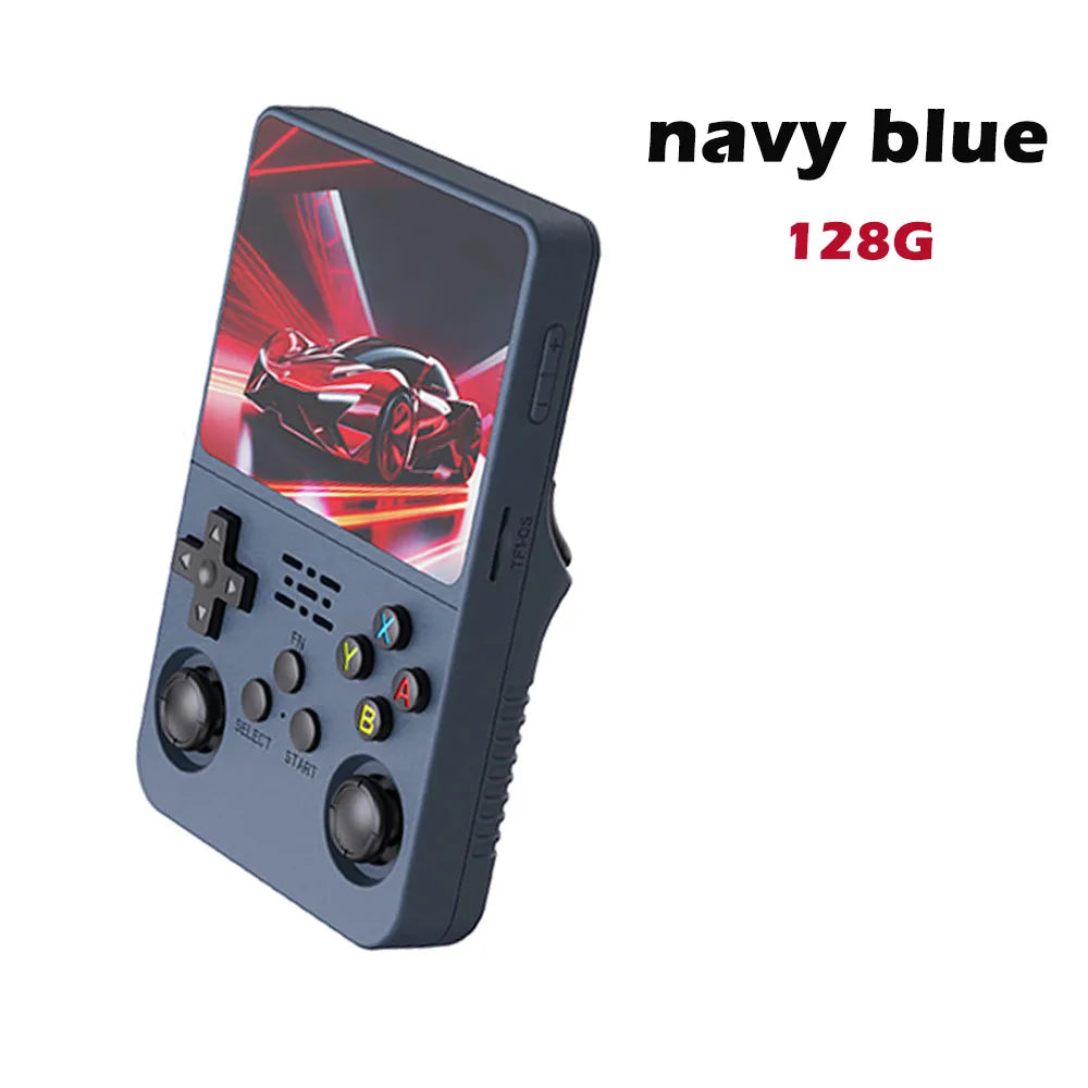 Consola de juegos portátil R36s de código abierto con Linux, pantalla IPS de 3,5 pulgadas, reproductor de vídeo portátil de 128 GB, regalo de Navidad