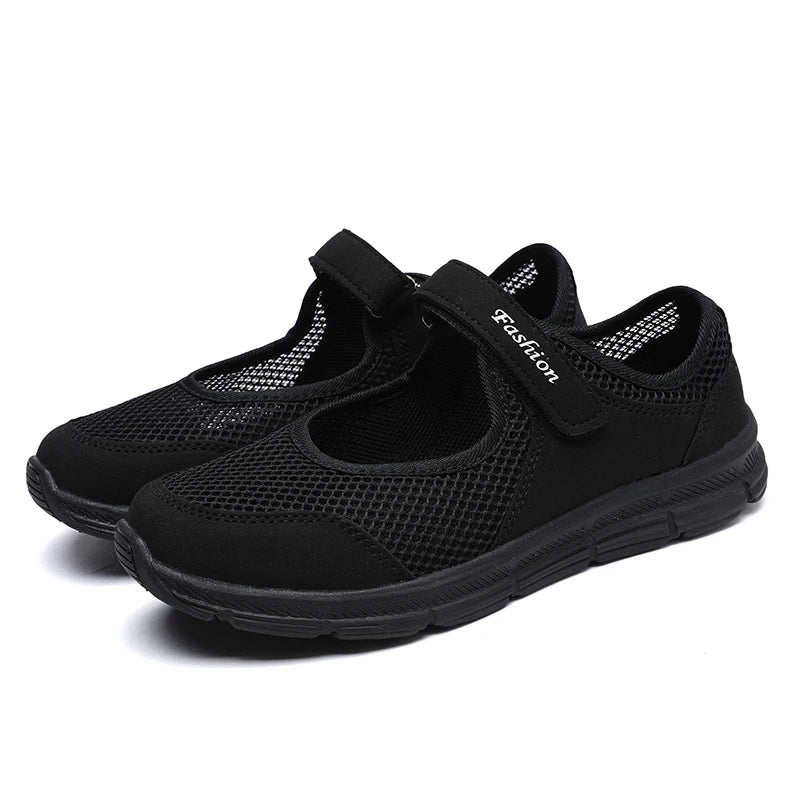 Zapatos de mujer, zapatos vulcanizados transpirables, zapatillas blancas, zapatillas de mujer, zapatos casuales de malla transpirable a la moda para caminar, zapatos de trabajo para mujer.
