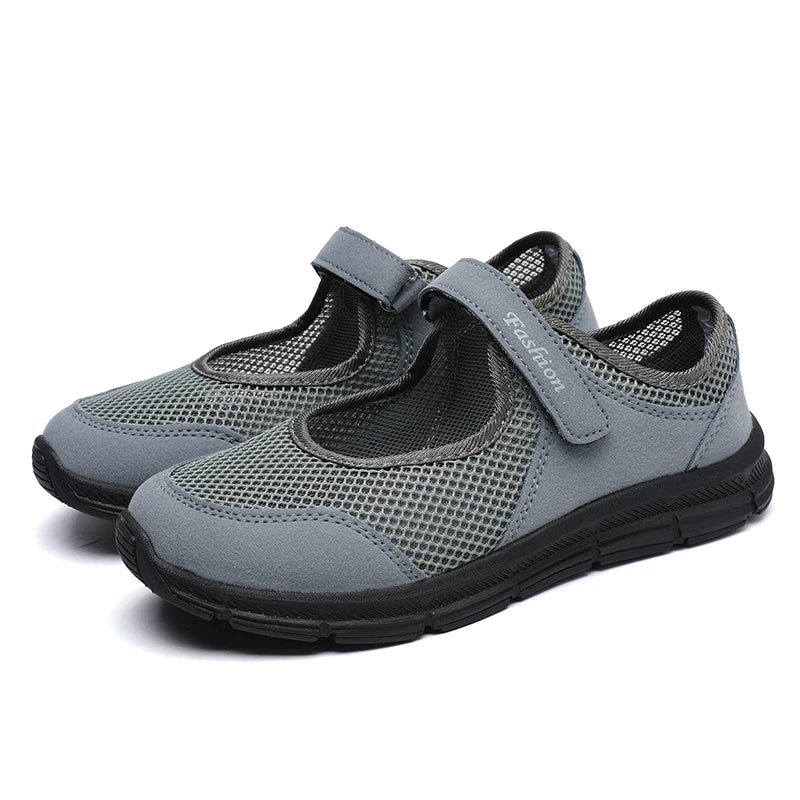 Zapatos de mujer, zapatos vulcanizados transpirables, zapatillas blancas, zapatillas de mujer, zapatos casuales de malla transpirable a la moda para caminar, zapatos de trabajo para mujer.