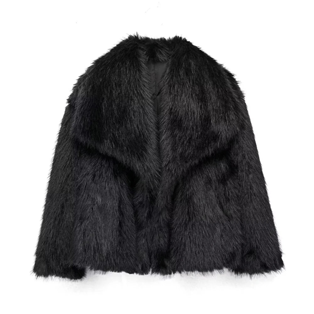 Chaquetas TWOTWINSTYLE de temperamento sólido para mujer, solapa, manga larga, botones de retazos, abrigos de diseñador, ropa de estilo de moda femenina