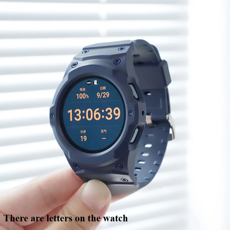 Correa de silicona + funda de PC para Samsung Galaxy Watch 7/6/5/4 (40 mm y 44 mm), nuevo kit de modificación para Samsung SmartWatch Sport Loop Band.