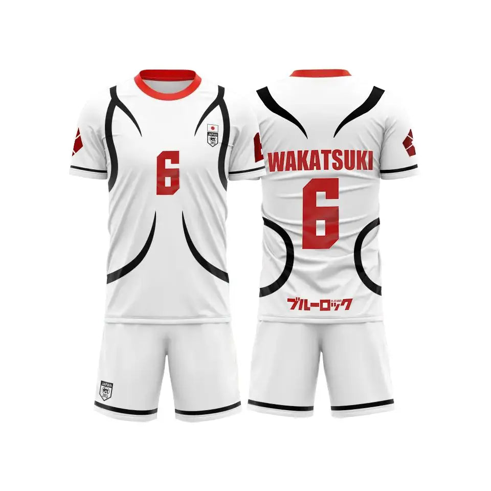 Conjunto de camiseta de manga corta de verano para hombre y mujer, traje de cosplay de Anime de dibujos animados blancos sub-20 de Japón, conjunto deportivo de moda para mujer