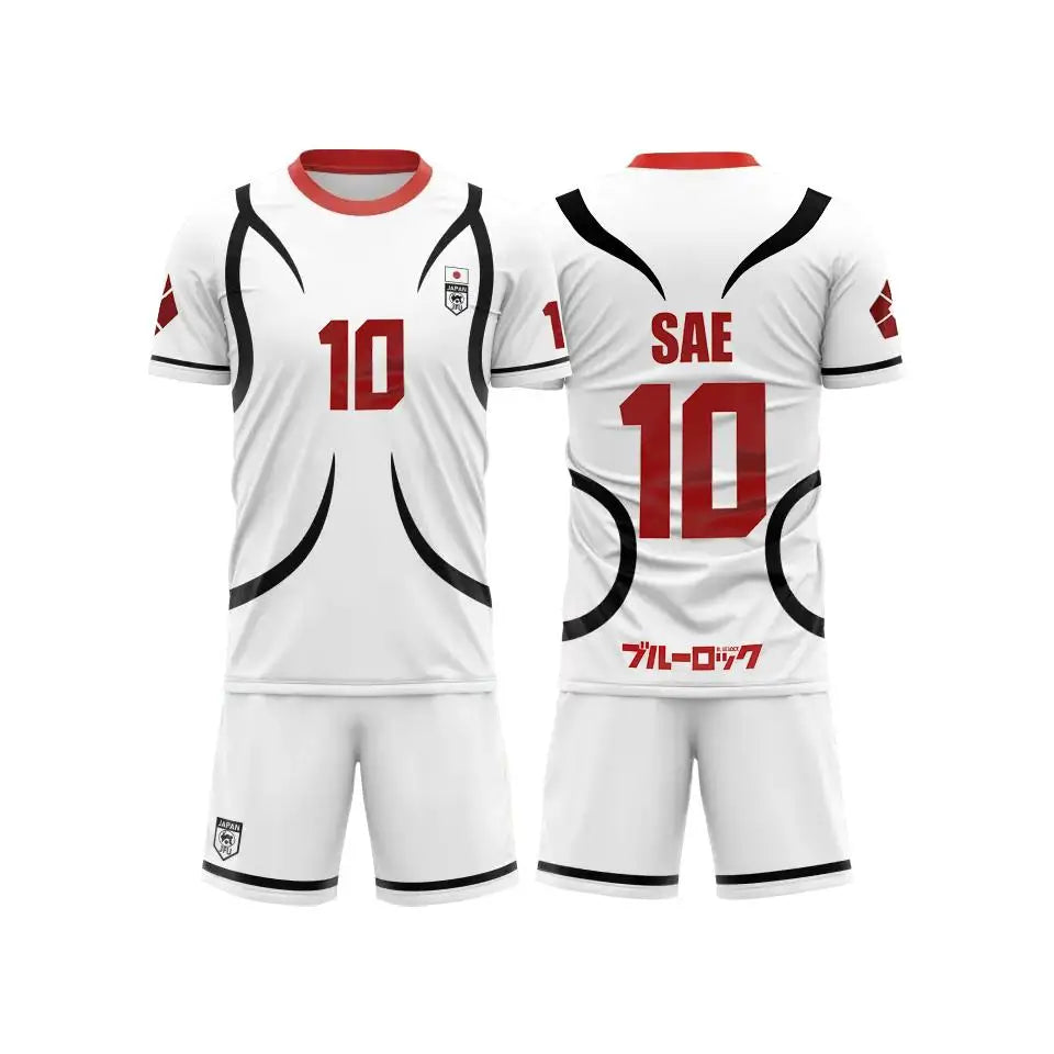 Conjunto de camiseta de manga corta de verano para hombre y mujer, traje de cosplay de Anime de dibujos animados blancos sub-20 de Japón, conjunto deportivo de moda para mujer