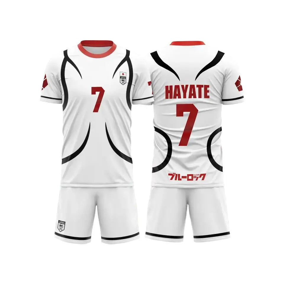 Conjunto de camiseta de manga corta de verano para hombre y mujer, traje de cosplay de Anime de dibujos animados blancos sub-20 de Japón, conjunto deportivo de moda para mujer