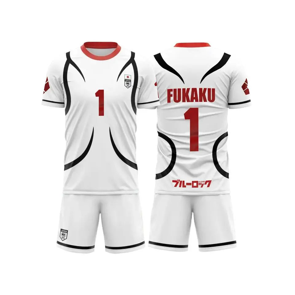 Conjunto de camiseta de manga corta de verano para hombre y mujer, traje de cosplay de Anime de dibujos animados blancos sub-20 de Japón, conjunto deportivo de moda para mujer