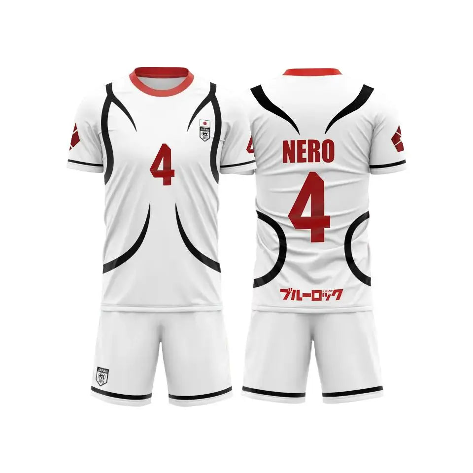 Conjunto de camiseta de manga corta de verano para hombre y mujer, traje de cosplay de Anime de dibujos animados blancos sub-20 de Japón, conjunto deportivo de moda para mujer