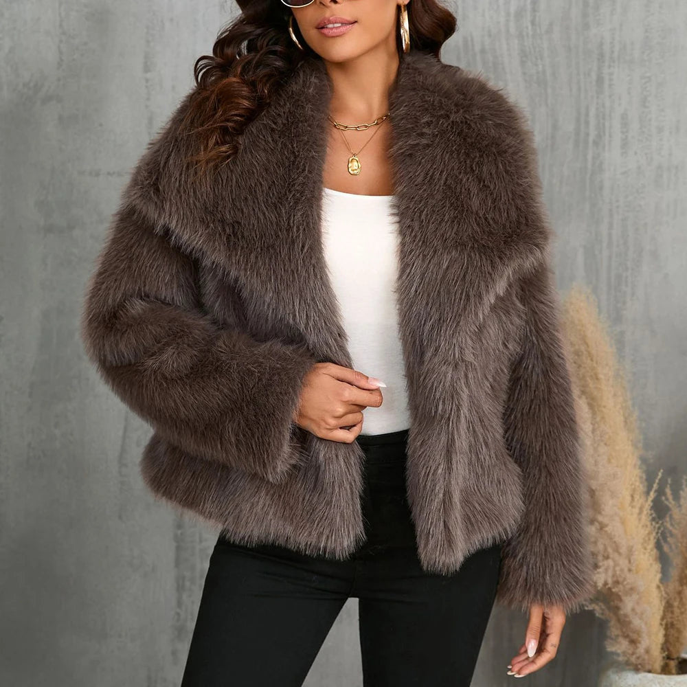 Chaquetas TWOTWINSTYLE de temperamento sólido para mujer, solapa, manga larga, botones de retazos, abrigos de diseñador, ropa de estilo de moda femenina