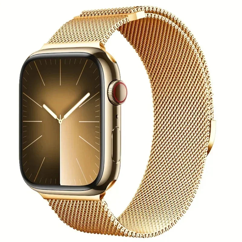 Correa Milanesa Para Apple Watch Band Ultra 2 49mm 44mm 40mm 45mm 41mm 38mm 44mm Pulsera Para iWatch Series 9 3 6 5 SE 7 8 Correa