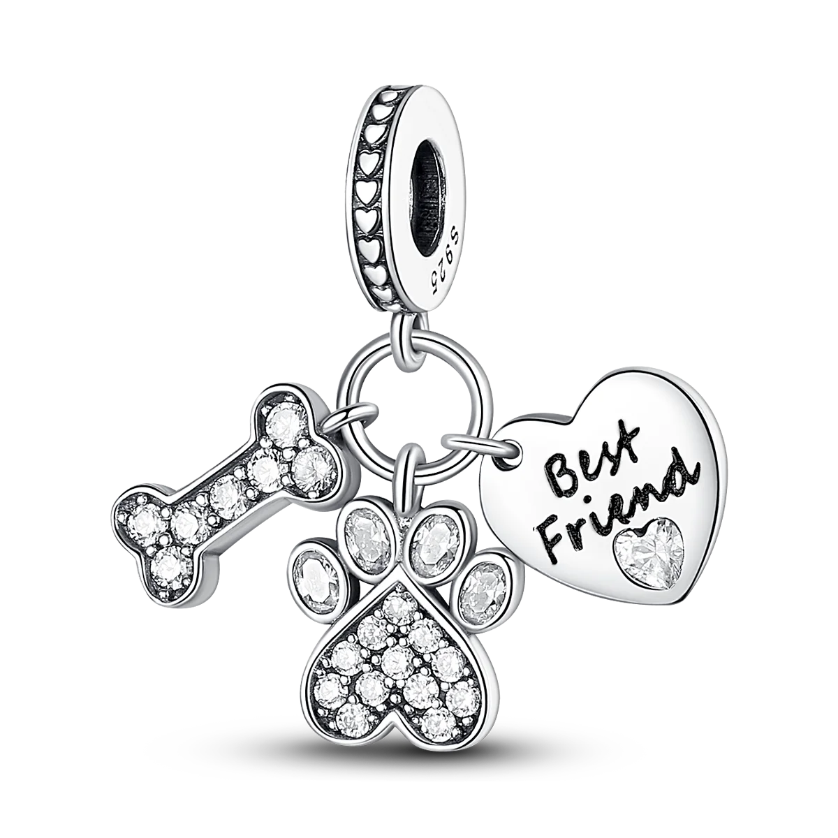 2025 Hot Sale Charms Bead 925 Sterling Silver Pink Butterfly Luminous Firefly Dangle Fit Bangle Bracelet Necklace DIY Jewelry