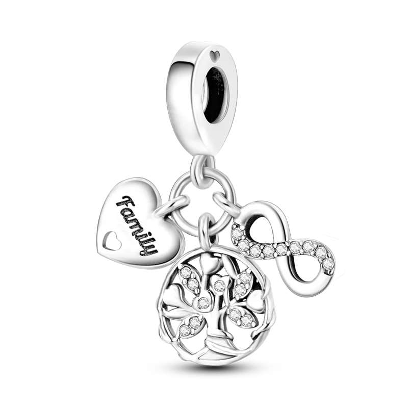 2025 Hot Sale Charms Bead 925 Sterling Silver Pink Butterfly Luminous Firefly Dangle Fit Bangle Bracelet Necklace DIY Jewelry