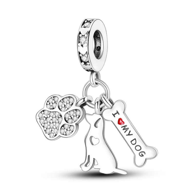 2025 Hot Sale Charms Bead 925 Sterling Silver Pink Butterfly Luminous Firefly Dangle Fit Bangle Bracelet Necklace DIY Jewelry