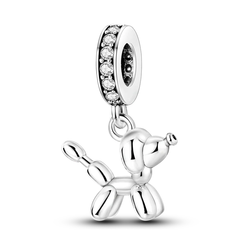 2025 Hot Sale Charms Bead 925 Sterling Silver Pink Butterfly Luminous Firefly Dangle Fit Bangle Bracelet Necklace DIY Jewelry