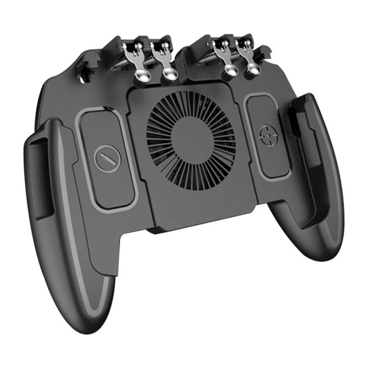 For PUBG Mobile Joystick Controller L1R1 Trigger Gamepad for iOS Android Six 6 Finger Call of Duty Mobile Gamepad Cooling Fan