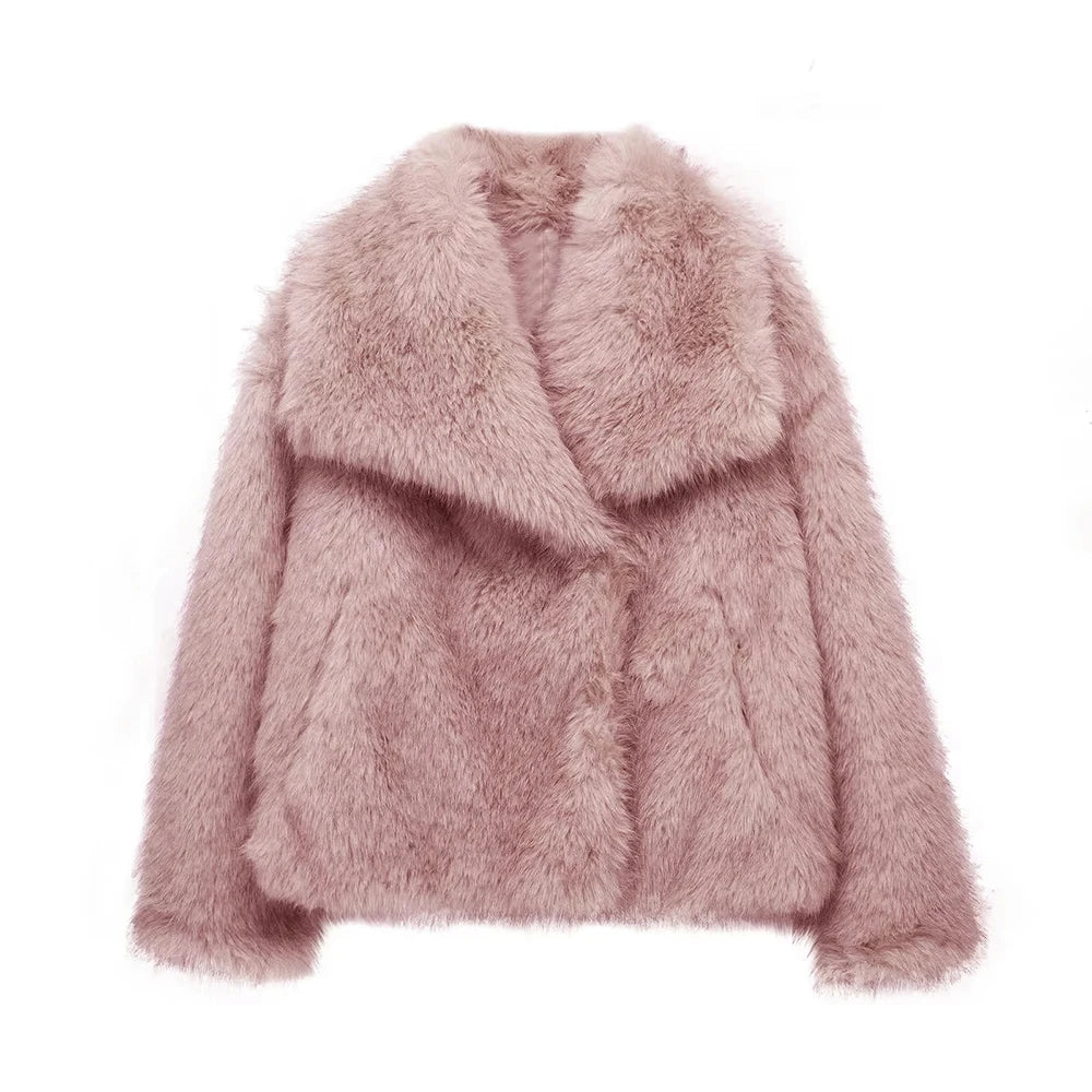 Chaquetas TWOTWINSTYLE de temperamento sólido para mujer, solapa, manga larga, botones de retazos, abrigos de diseñador, ropa de estilo de moda femenina