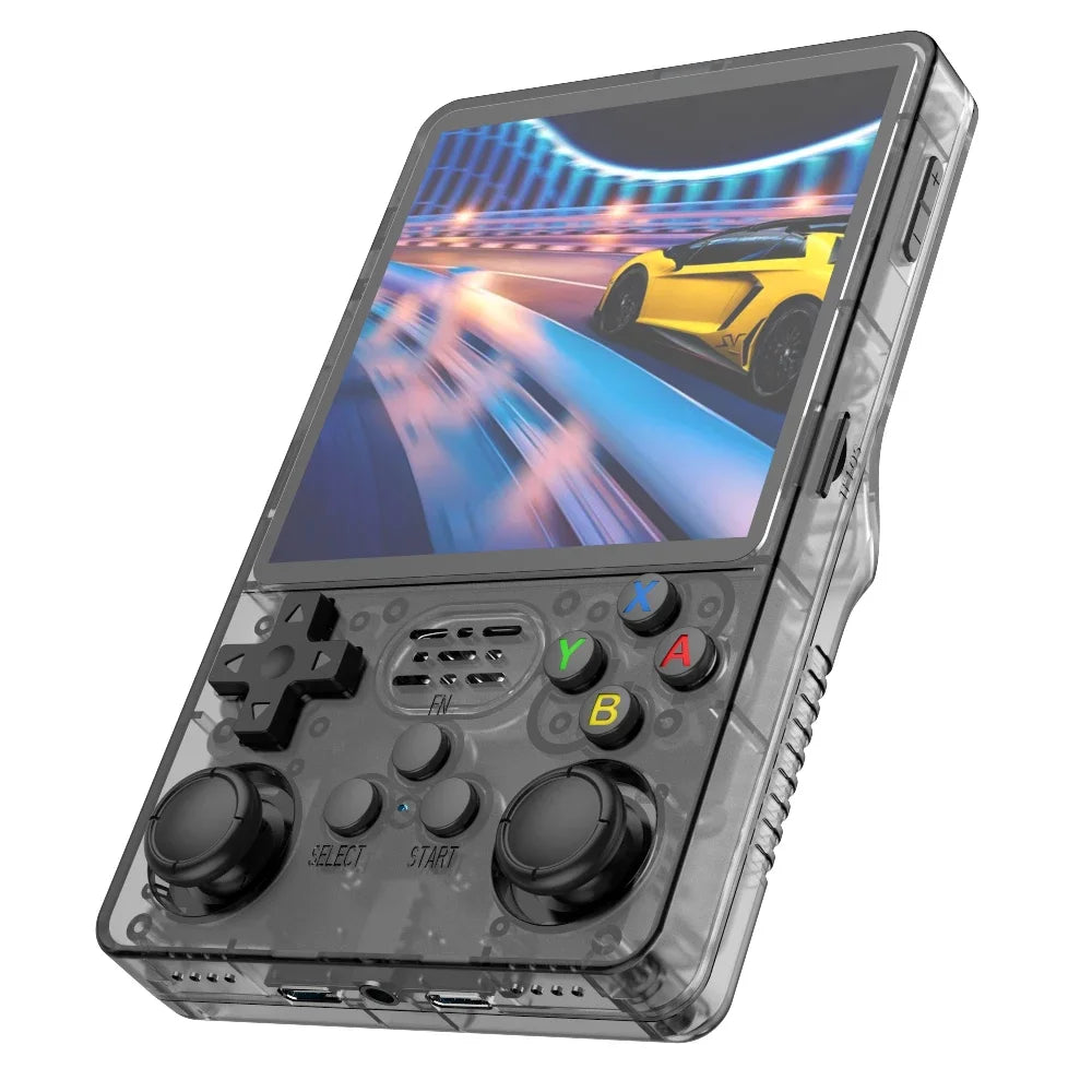 Consola de juegos portátil retro R36S R36Plus, sistema Linux de 64 bits, pantalla IPS de 4", reproductor de vídeo portátil de bolsillo RK3326 para N64 y PS1