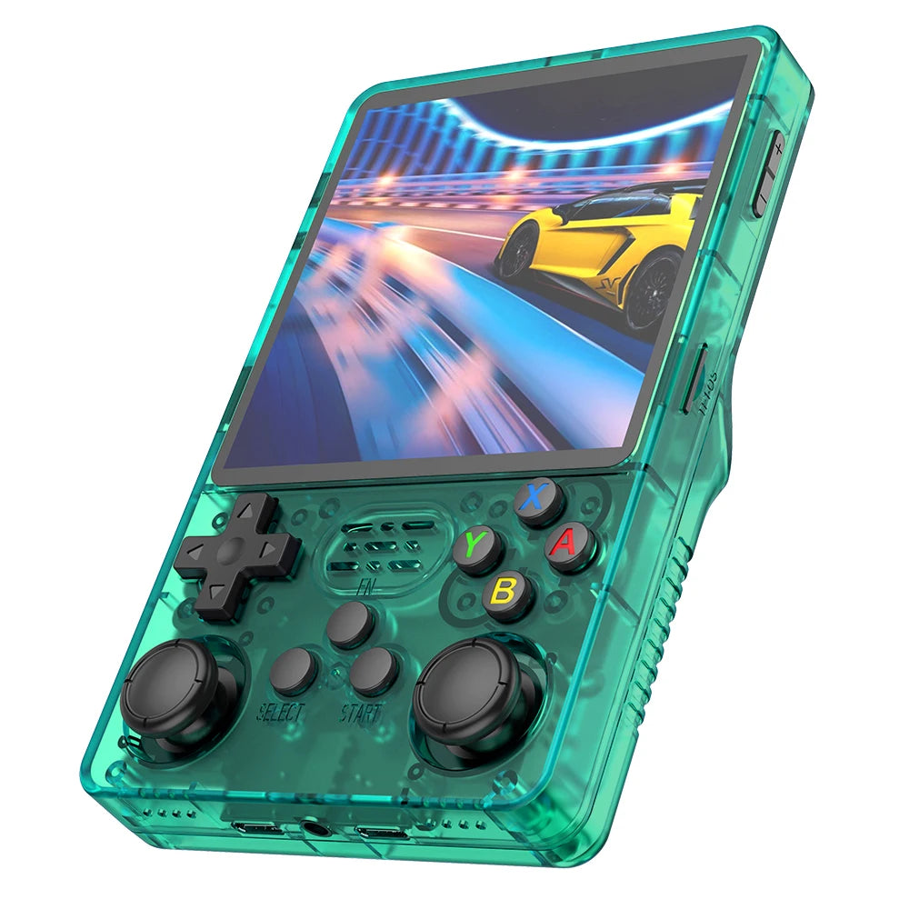 Consola de juegos portátil retro R36S R36Plus, sistema Linux de 64 bits, pantalla IPS de 4", reproductor de vídeo portátil de bolsillo RK3326 para N64 y PS1