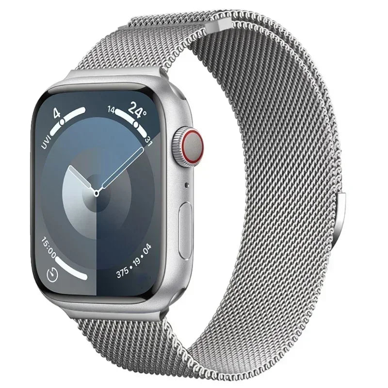 Correa Milanesa Para Apple Watch Band Ultra 2 49mm 44mm 40mm 45mm 41mm 38mm 44mm Pulsera Para iWatch Series 9 3 6 5 SE 7 8 Correa