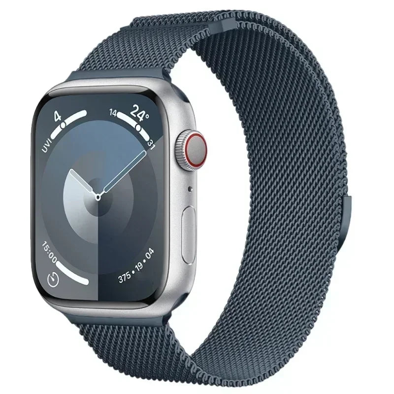 Correa Milanesa Para Apple Watch Band Ultra 2 49mm 44mm 40mm 45mm 41mm 38mm 44mm Pulsera Para iWatch Series 9 3 6 5 SE 7 8 Correa