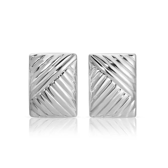Vintage Texture Gold Plated Stainless Steel Earrings for Women Geometric Circle Twist Statement Earring Fashion Jewelry Bijoux