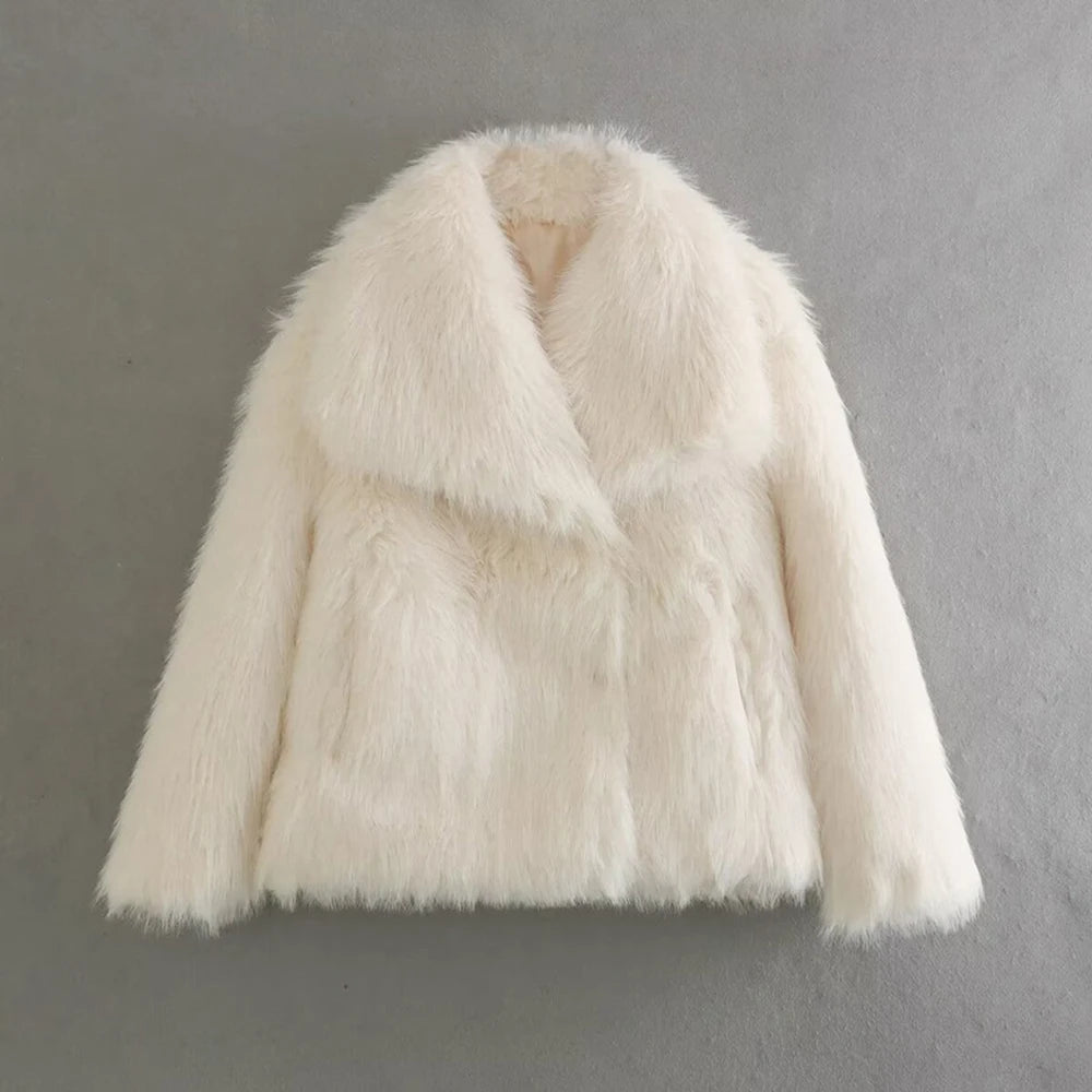 Chaquetas TWOTWINSTYLE de temperamento sólido para mujer, solapa, manga larga, botones de retazos, abrigos de diseñador, ropa de estilo de moda femenina