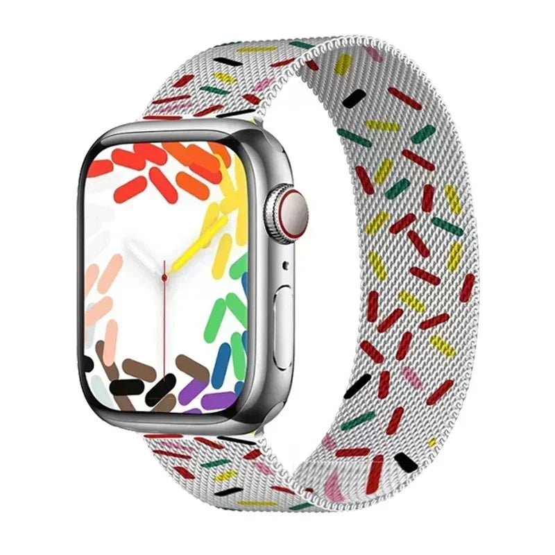 Correa Milanesa Para Apple Watch Band Ultra 2 49mm 44mm 40mm 45mm 41mm 38mm 44mm Pulsera Para iWatch Series 9 3 6 5 SE 7 8 Correa