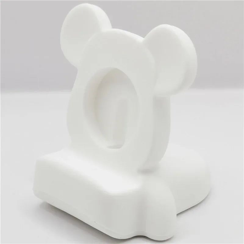 Soporte de carga para Apple Watch Series 10, 9, 8, 7, 6, SE, 5, 4, iWatch de silicona de 46 mm, 45 mm, 44 mm, 42 mm, 41 mm y 40 mm.