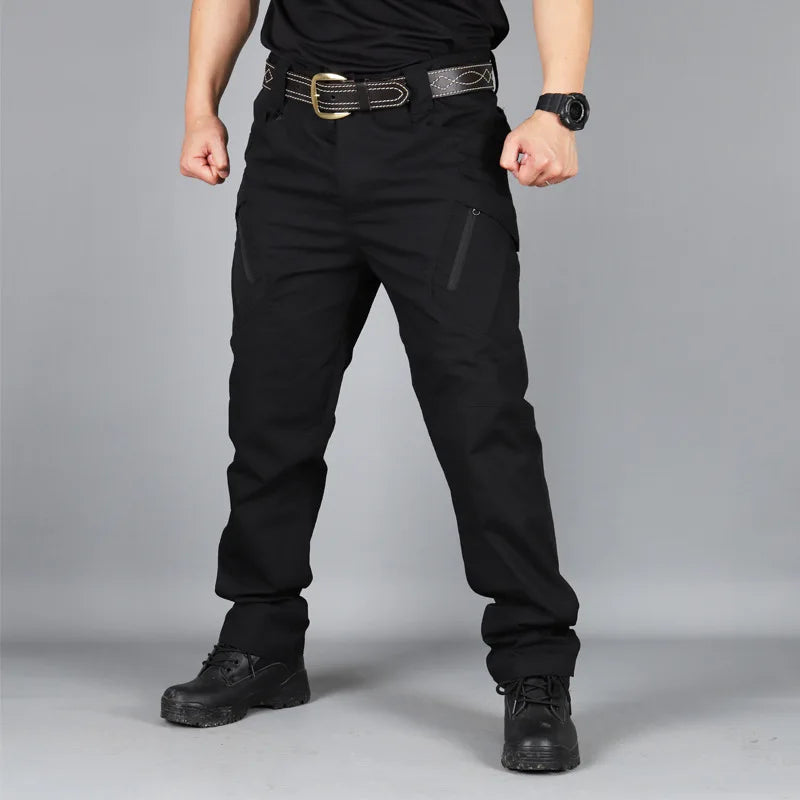 Pantalones tácticos militares de verano para hombre, informales, resistentes al desgaste, con múltiples bolsillos, de secado rápido, para senderismo y trabajo al aire libre.
