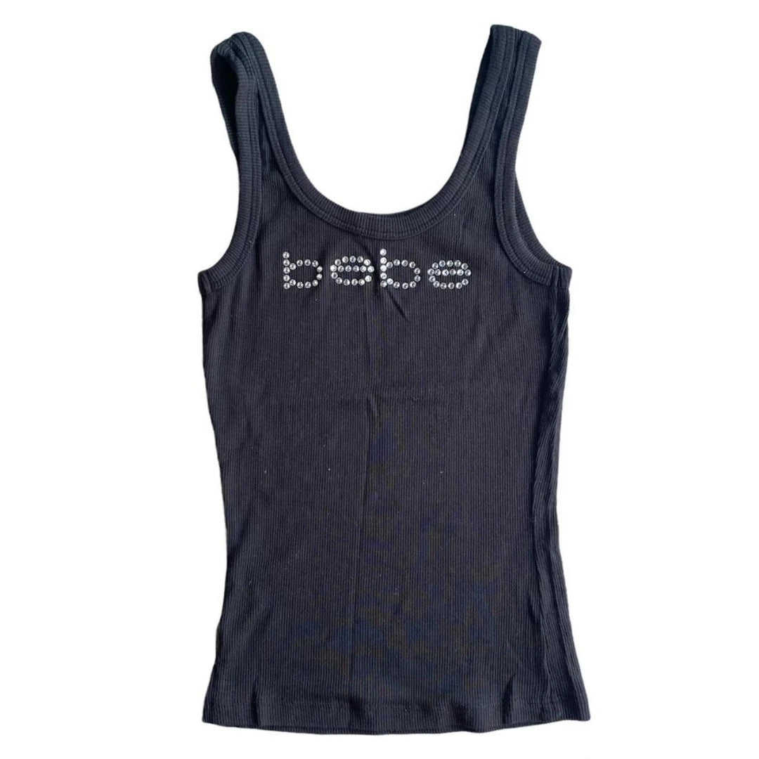 Camiseta sin mangas vintage con estampado de letras de verano, top corto con personalidad, sin mangas, ropa de calle ajustada, camiseta punk Y2K para bebé, manga corta