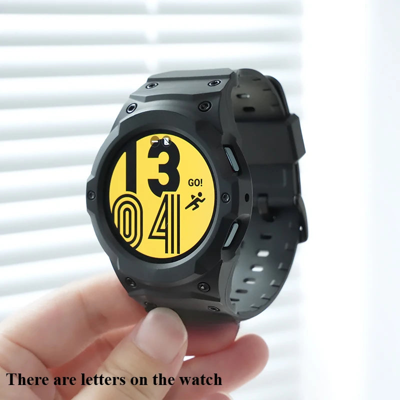 Correa de silicona + funda de PC para Samsung Galaxy Watch 7/6/5/4 (40 mm y 44 mm), nuevo kit de modificación para Samsung SmartWatch Sport Loop Band.
