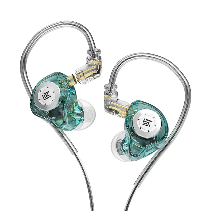Auriculares KZ EDX Pro con monitorización dinámica intraaural, auriculares HiFi con cable, graves estéreo, para juegos, música, tapones para los oídos y cancelación de ruido. 